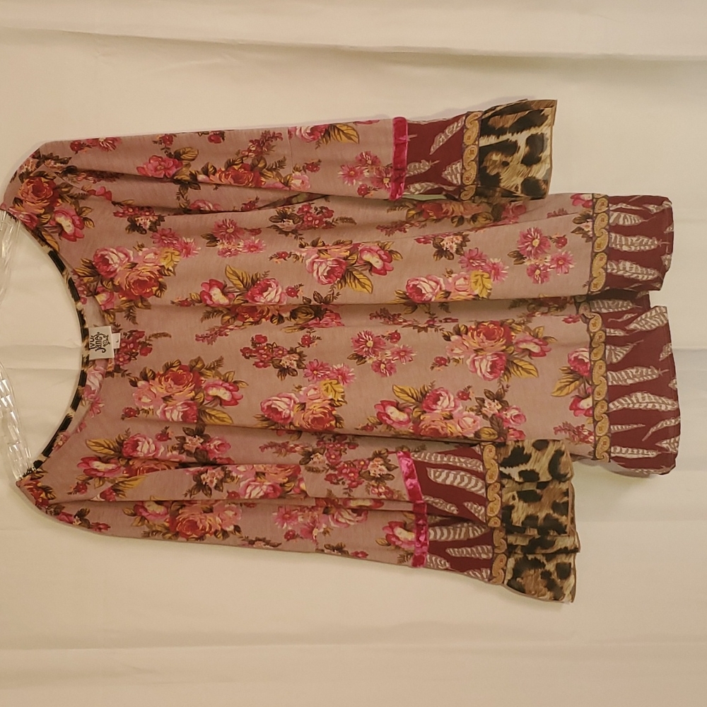 Ivy Jane Floral Boho Top Sz Large